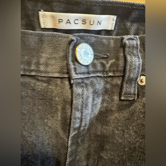 Pacsun Women’s Skinny Black Distressed Jeans Sz Waist 29 Length 30 - Picture 5 of 12